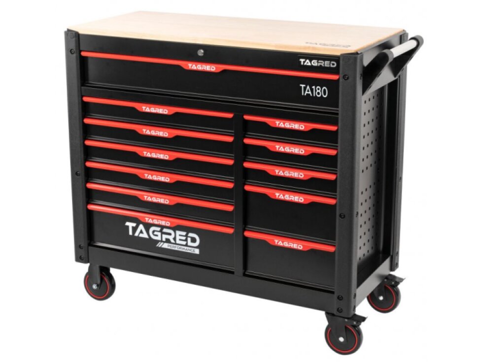 Dílenský vozík s 12 šuplíky XXL, TAGRED TA180