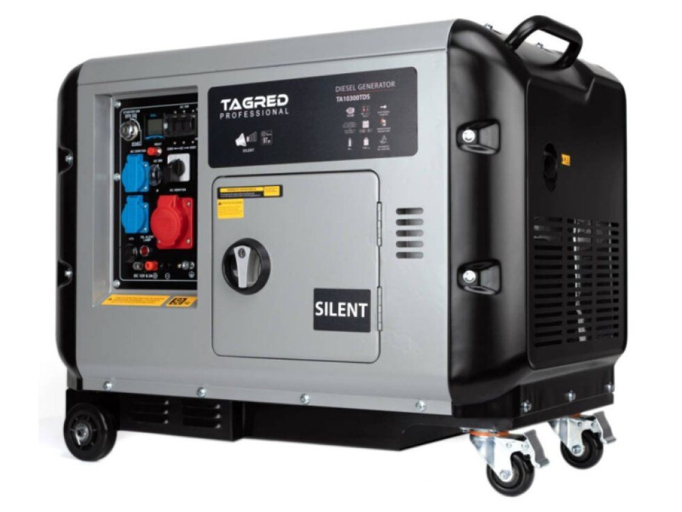 Naftový Generátor proudu elektrocentrála AVR 10300W 230/400V + KOLEČKA TA10300TDS