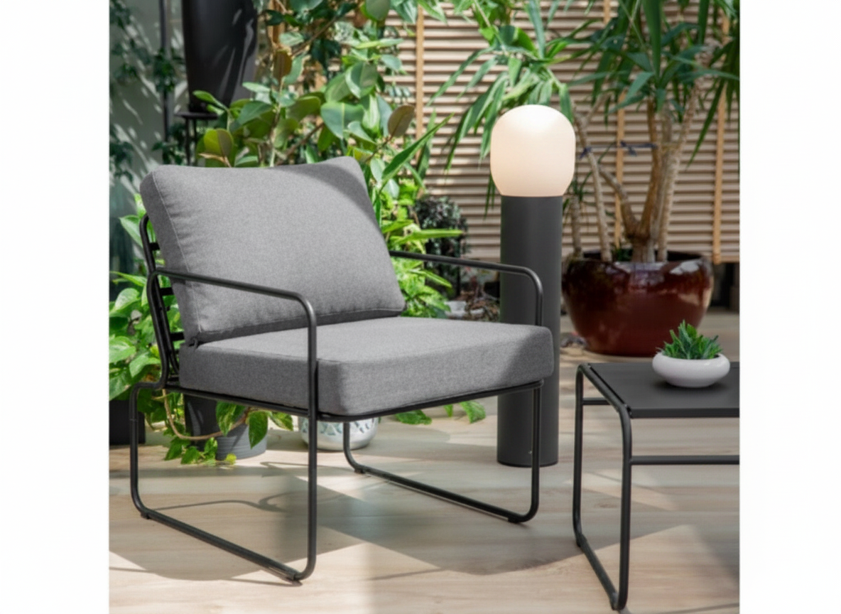 Zahradní křeslo Nefryt Grey PATIO