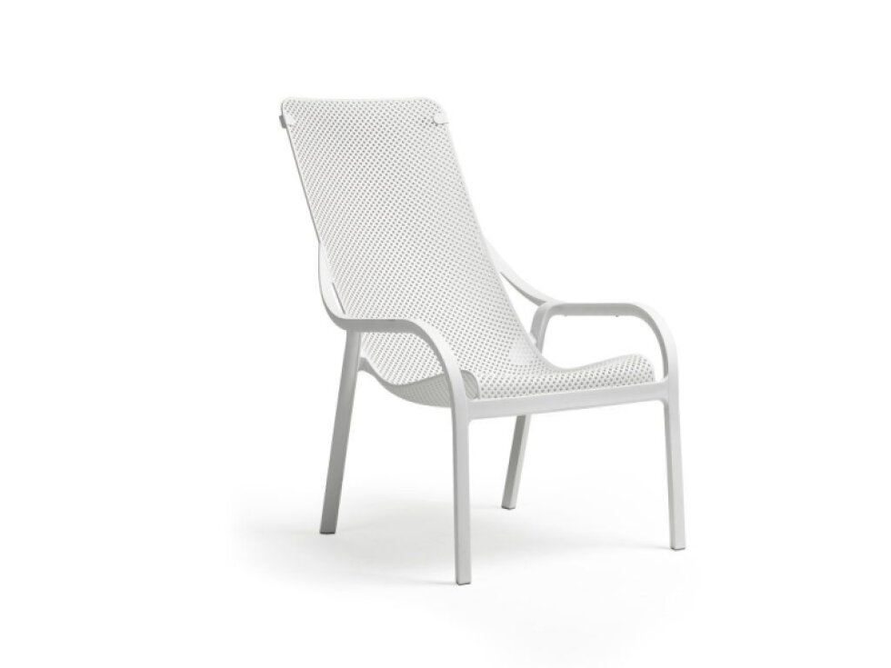 Plastové zahradní křeslo Net Lounge Bianco NARDI