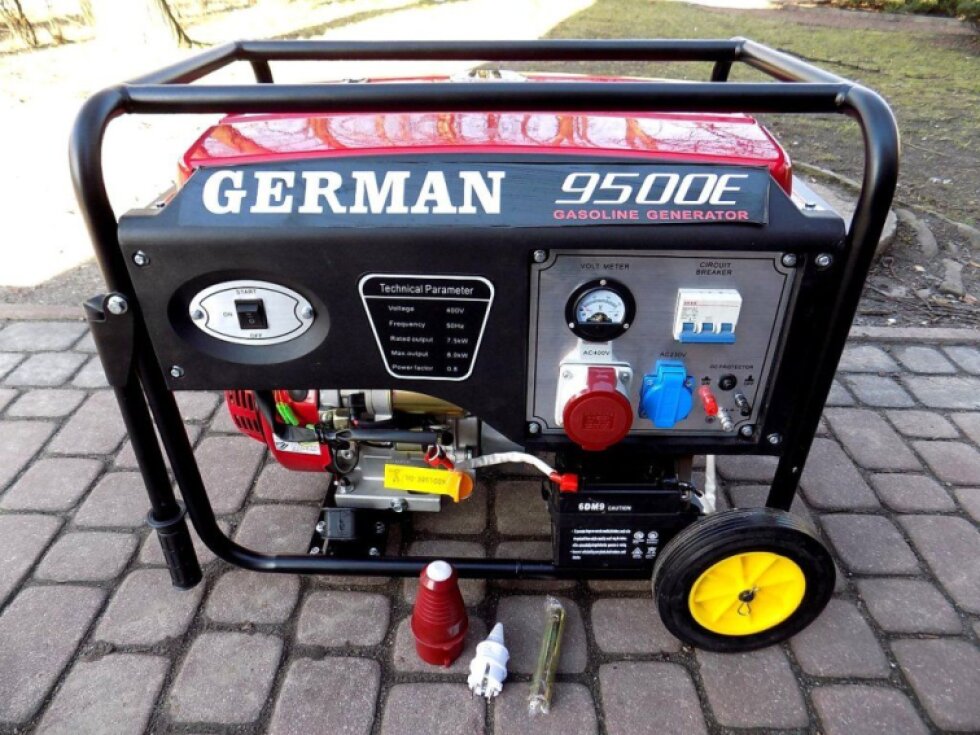 Benzínová elektrocentrála s AVR 8kW 230/400V s el. startem GERMAN