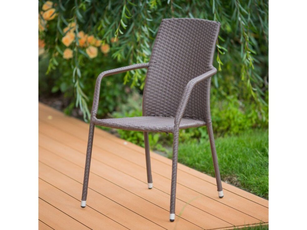 Zahradní křeslo z technorattanu Etienne Wenge PATIO