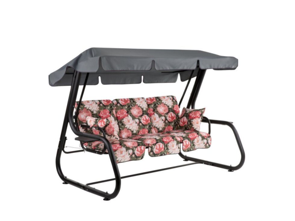 Zahradní houpačka Rimini Black Edition s bočními stolky A101-23PB PATIO