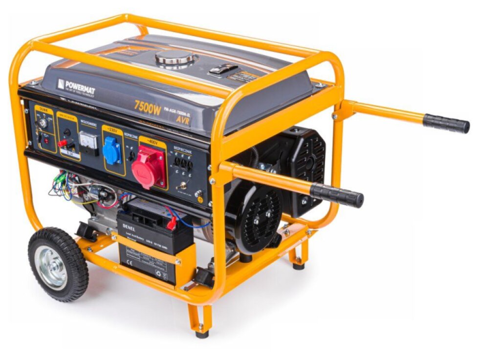 Elektrocentrála 7500W 230V 400V AVR PM-AGR-7500M-EL