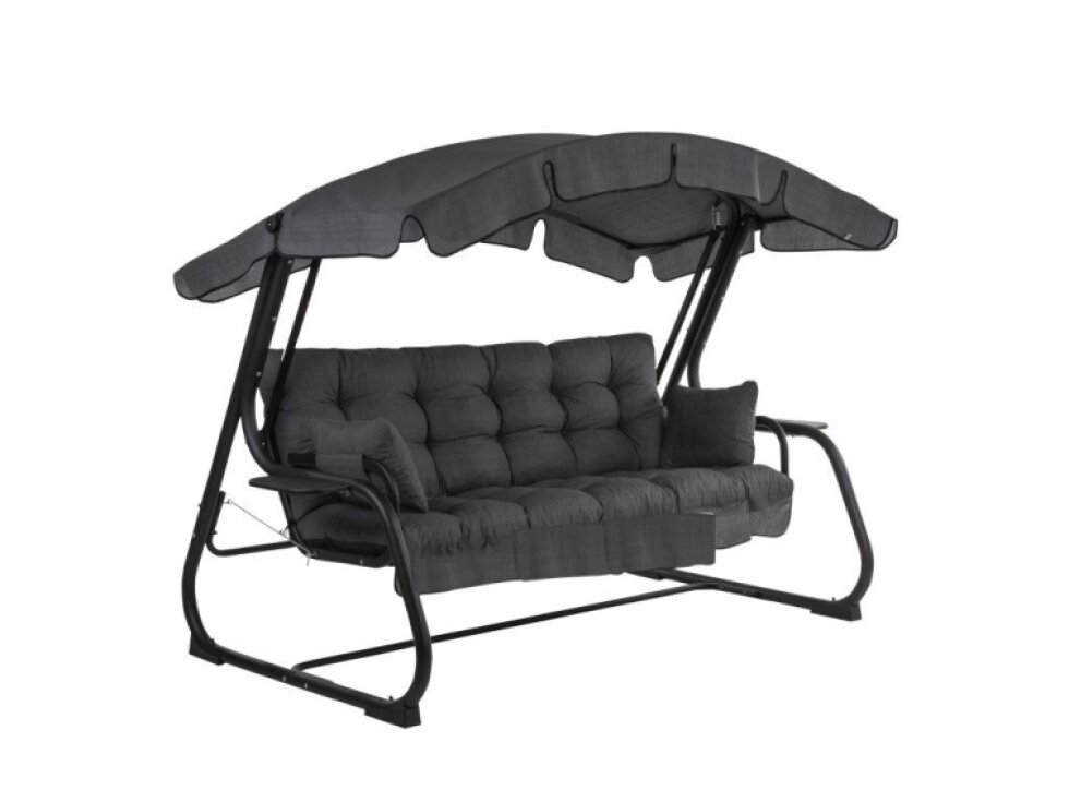 Zahradní houpačka Ravenna Black Editon s bočními stolky H024-07IB PATIO