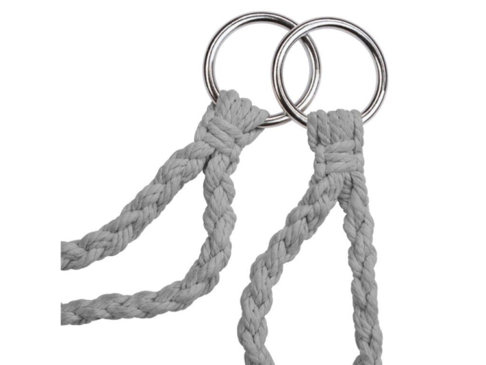 Aga Závěsné křeslo MR4510 Relaxační, Světle šedá, 1 osoba, nosnost 110 kg, ocel, Polyester/Bavlna, výška 137 cm, průměr sedadla 60 cm