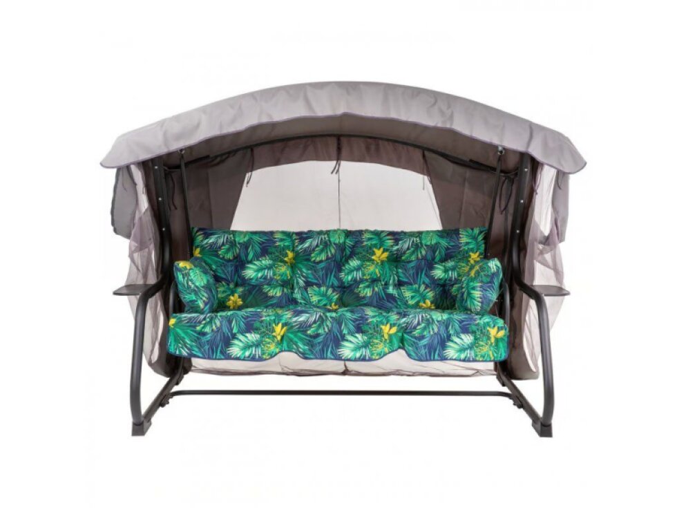 Zahradní houpačka Ravenna Lux Black Edition s moskytiérou G051-02IB PATIO