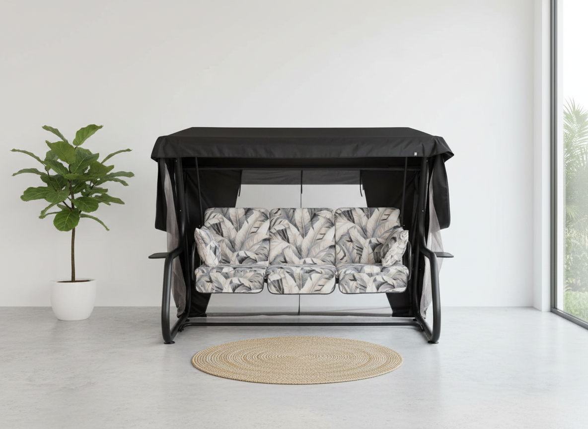 Zahradní houpačka Venezia s moskytiérou a bočními stolky G057-06PB PATIO