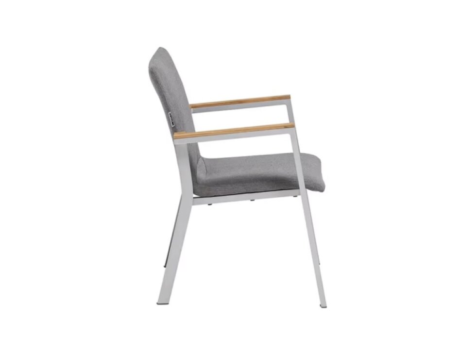 Zahradní hliníková židle Rasmus Silver Teak KETTLER 0106502-7110