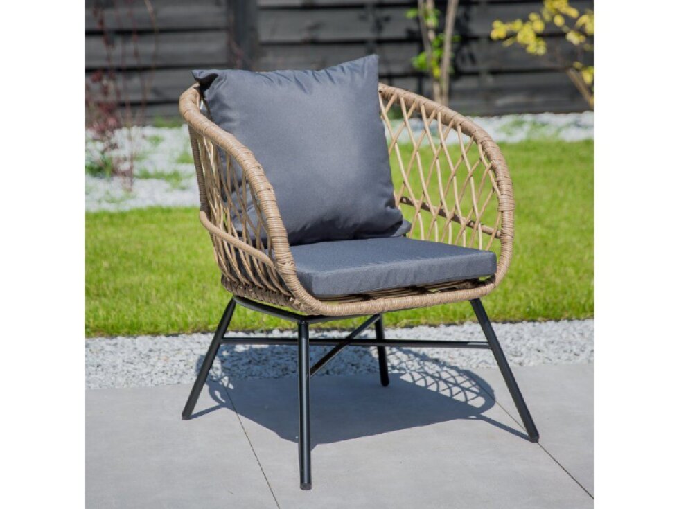 Zahradní křeslo z technorattanu Danielle Beige PATIO