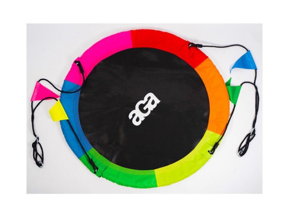 Aga Závěsný houpací kruh Relaxační, 90 cm, 150 kg, Barevná, Hnízdo, Kov/Látka