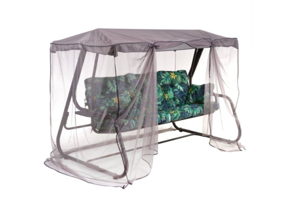 Zahradní houpačka s moskytiérou a s bočními stolky Celebes Plus Black Edition G051-02IB PATIO