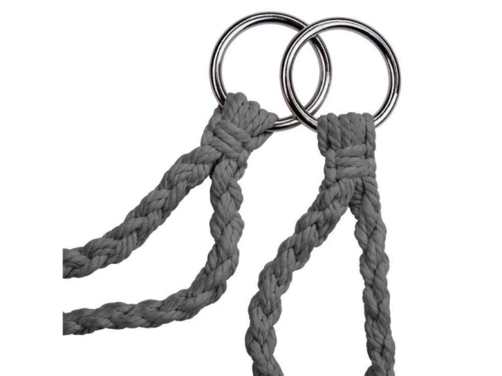 Aga Volně stojící závěsné křeslo MR4510, tmavě šedá, 1 osoba, nosnost 110 kg, ocel, potah polyester/bavlna, šířka 80 cm, výška 137 cm