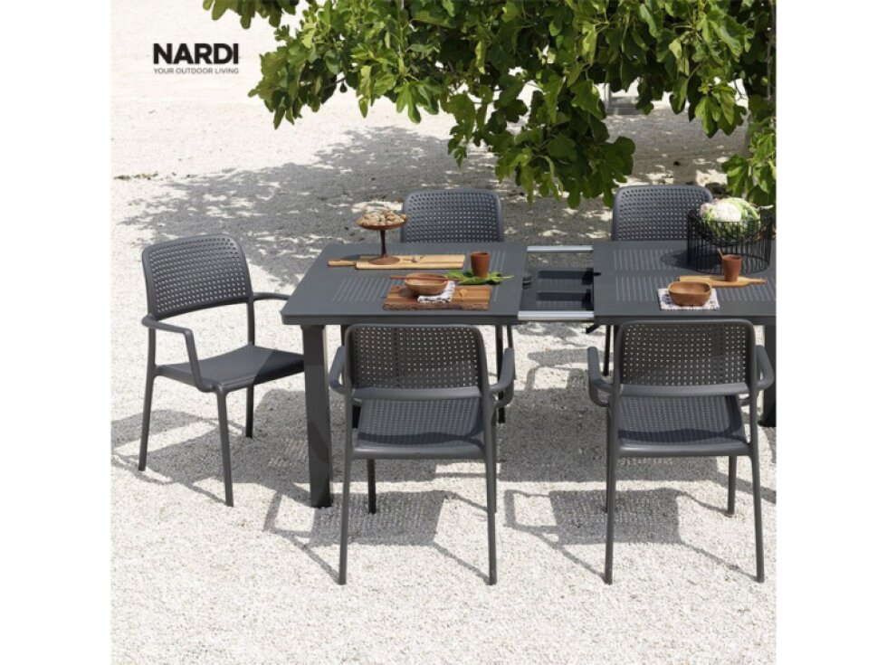 Plastová zahradní židle Bora Antracite NARDI