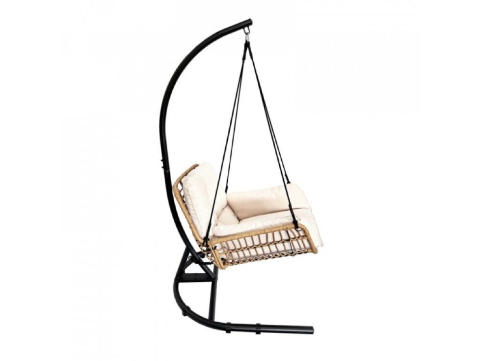 Zahradní houpací závěsné křeslo Venezia béžové
