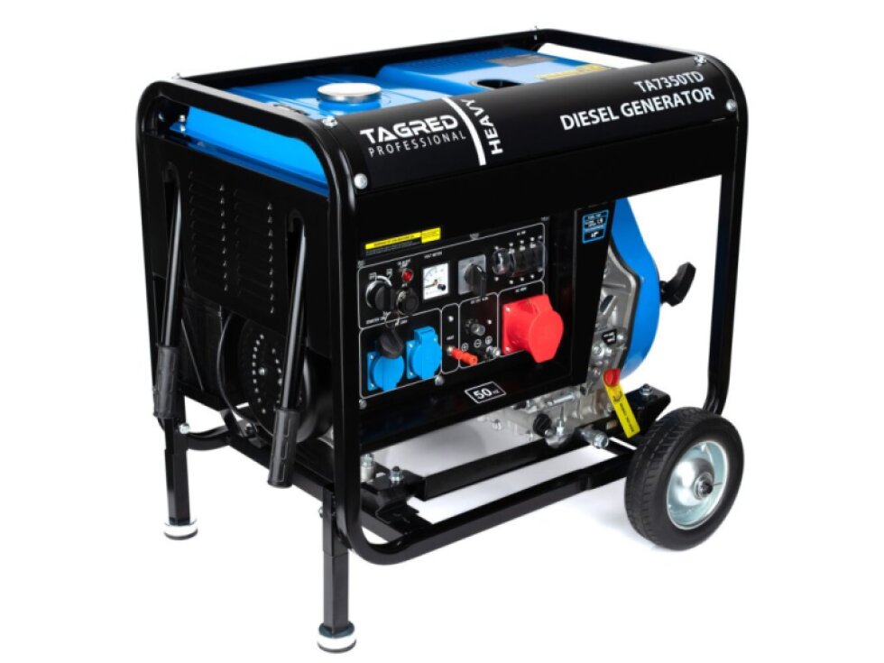 Dieselová elektrocentrála 7350W 230/400V 5000W AVR + KOLEČKA TA7350TD