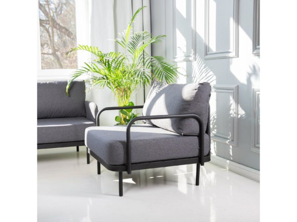 Šedé zahradní křeslo Piryt D060-16EW PATIO
