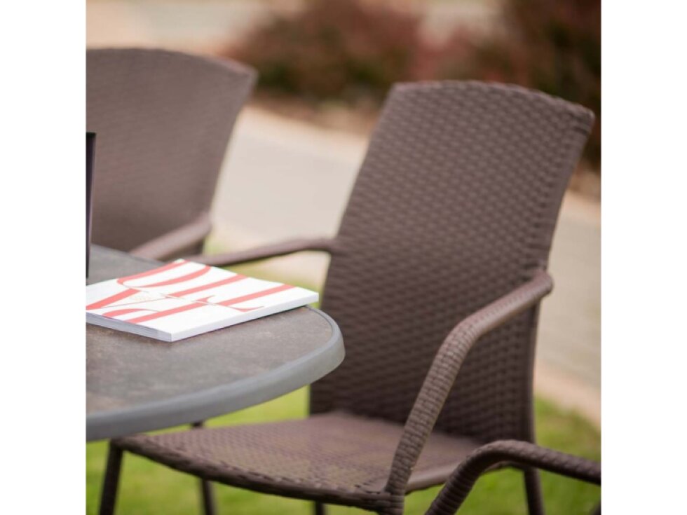 Zahradní křeslo z technorattanu Etienne Wenge PATIO