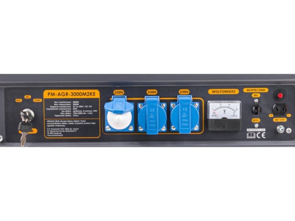 Elektrocentrála 3000W 12V/230V 3000W s el. startem PM1199