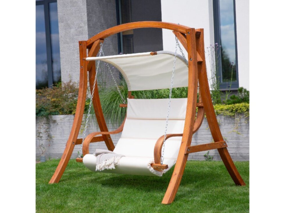 Krémová zahradní houpačka Larice PATIO