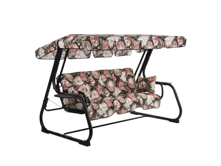 Zahradní houpačka Parma Black Edition s bočními stolky A011-05PB PATIO