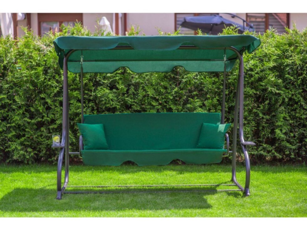 Tomido Zahradní houpačka COMFORT LUX tmavě zelená