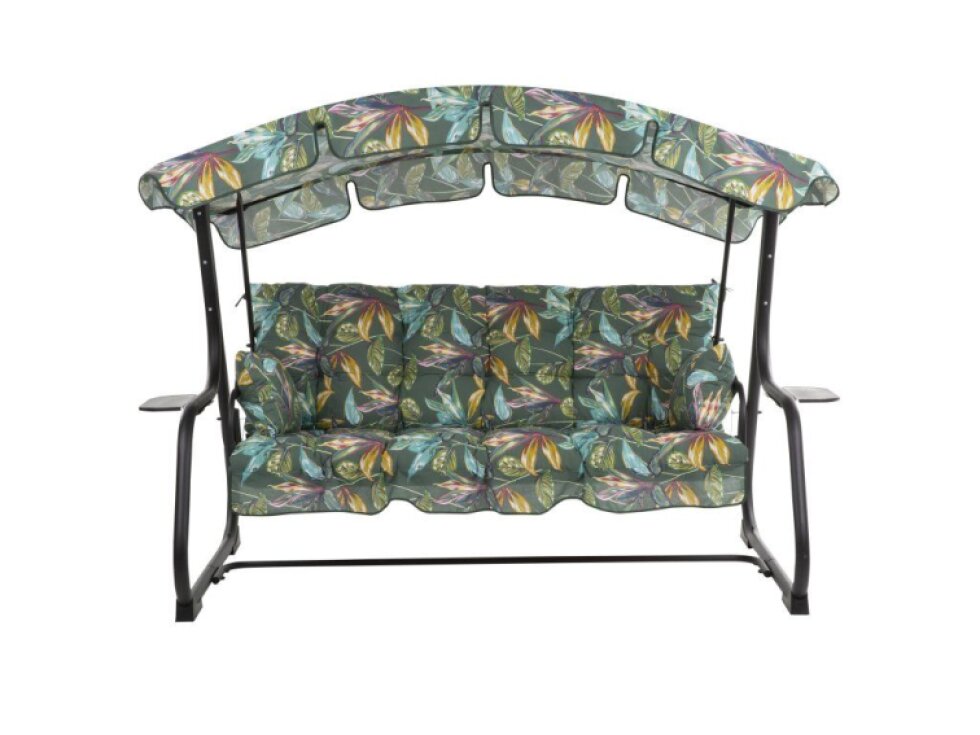 Zahradní houpačka Ravenna Black Editon s bočními stolky G058-02PB PATIO