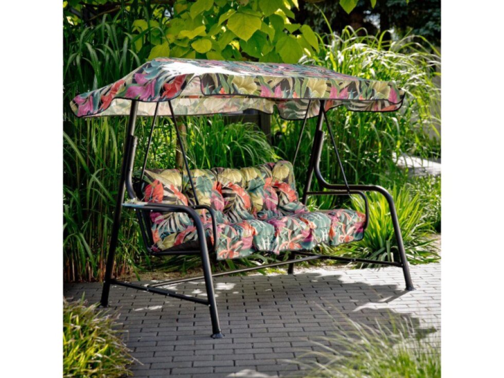 Zahradní houpačka Hawaii Black Edition s bočními stolky G052-23IB PATIO
