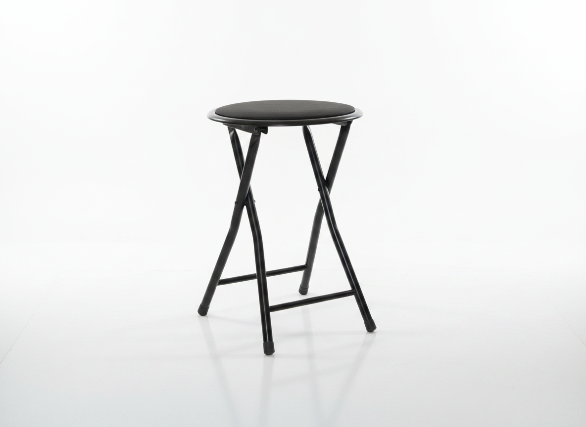 Skládací taburet Black 30 cm PATIO