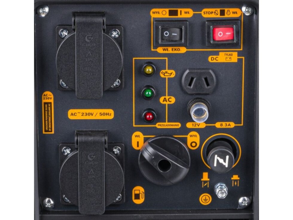 Invertorová elektrocentrála 2000W 2x230V/12V