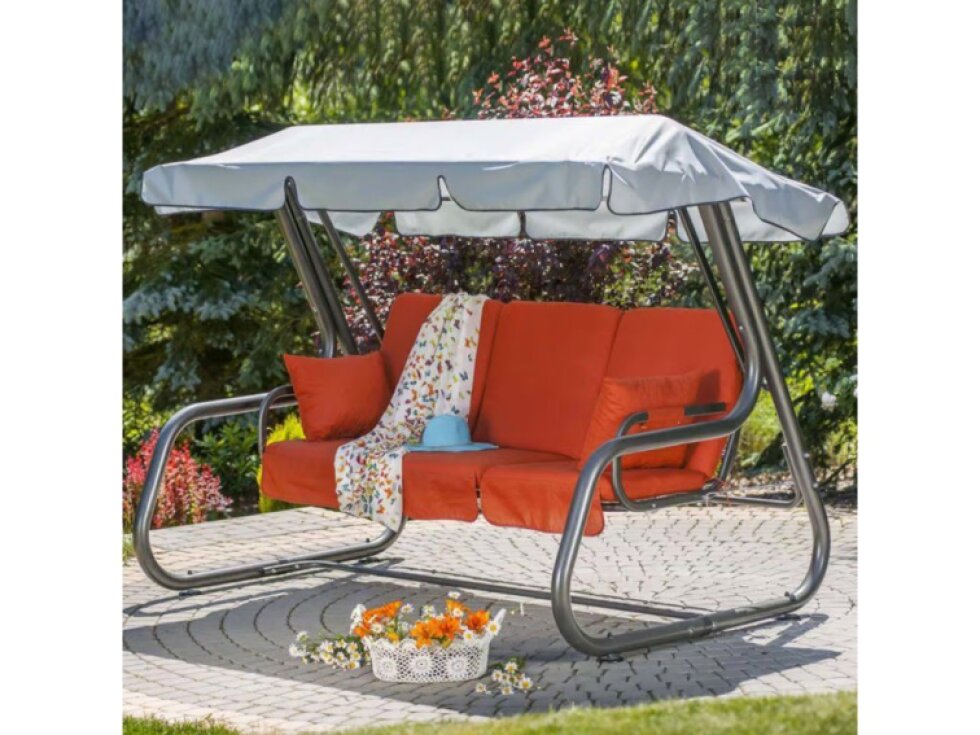 Zahradní houpačka Venezia s moskytiérou D001-04PB PATIO + 2 polštářky GRATIS