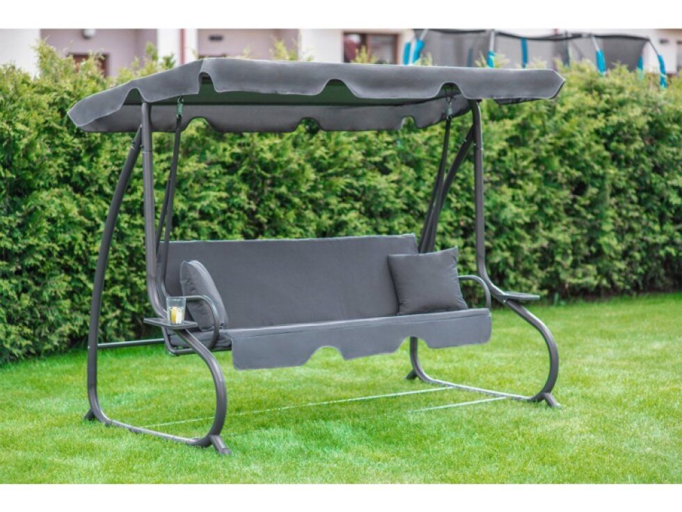 Tomido Zahradní houpačka COMFORT LUX šedá
