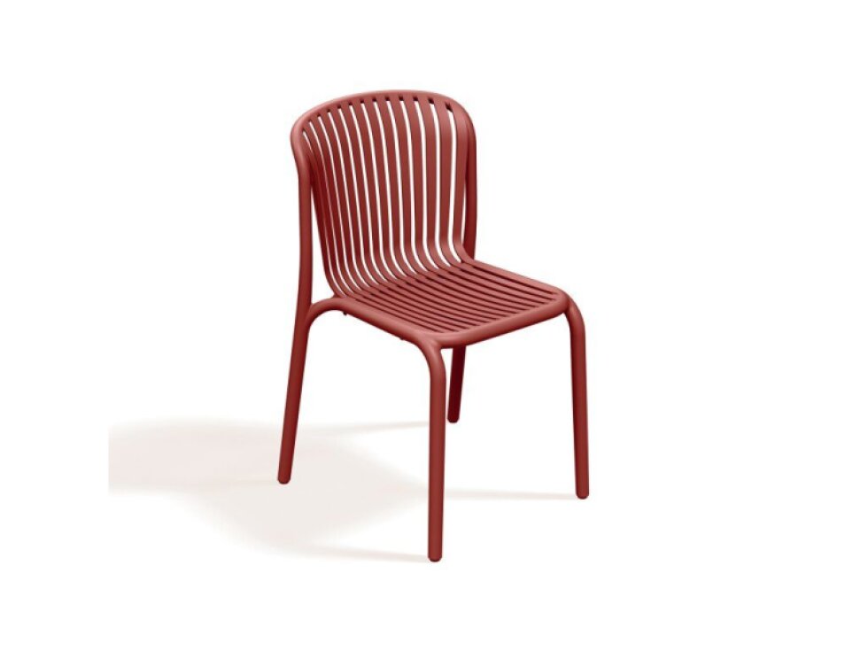 Plastová zahradní židle Brene Retro Red FERNE