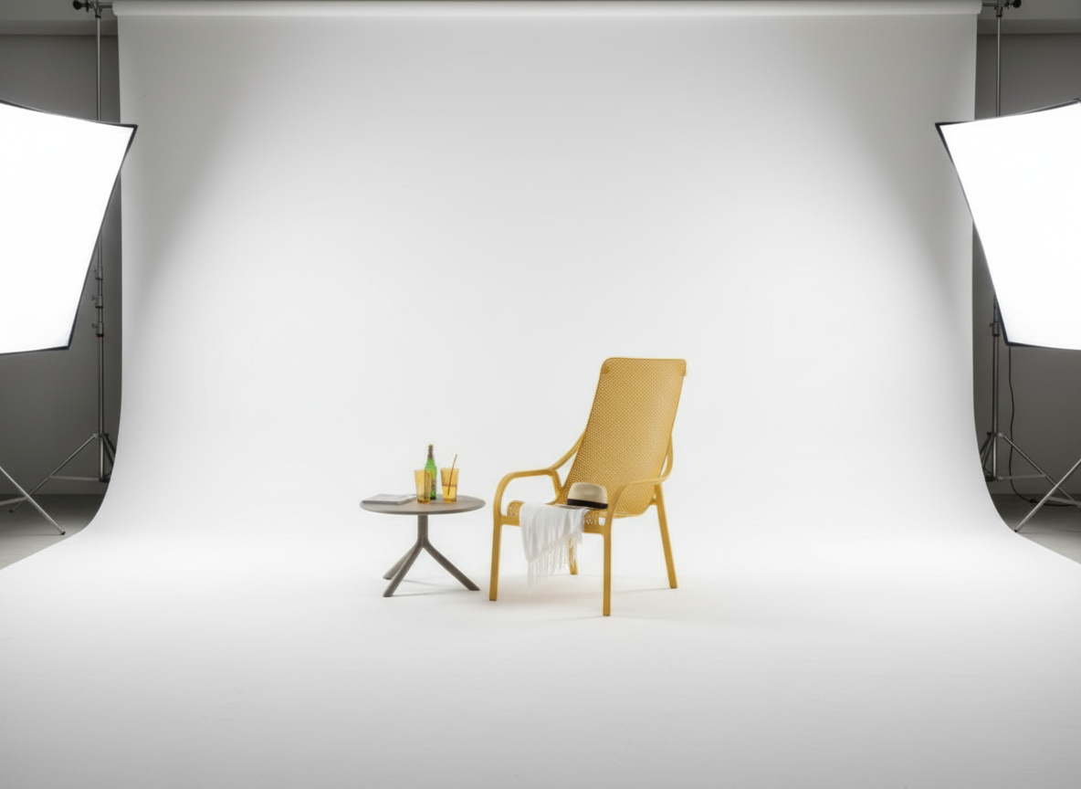 Plastové zahradní křeslo Net Lounge Senape NARDI