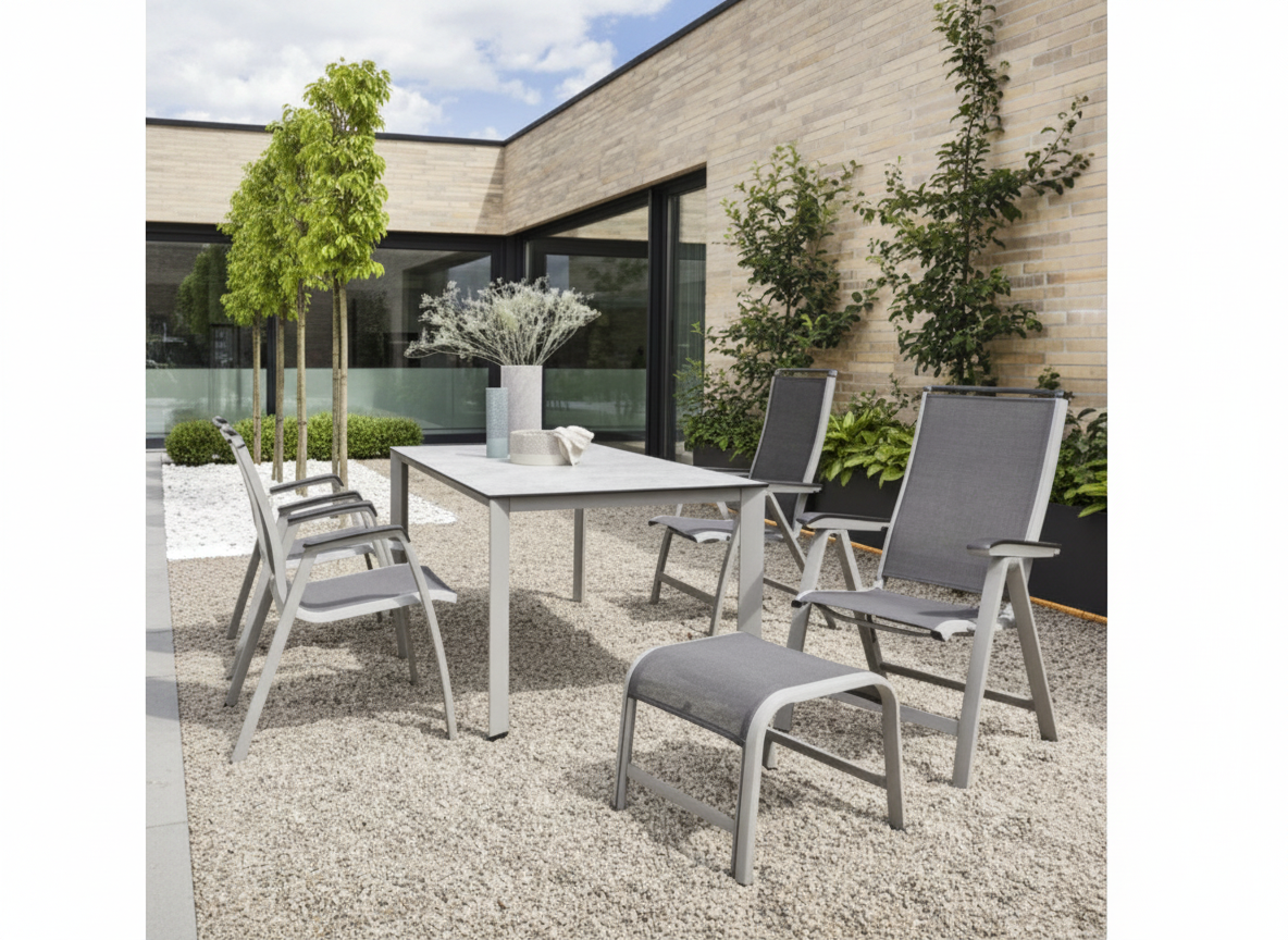 Hliníkový taburet Forma II Antracit Silver KETTLER 0104703-0600