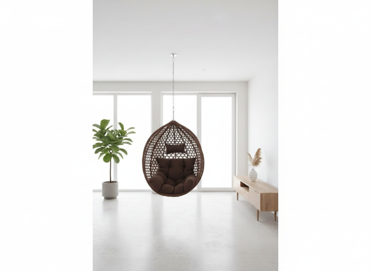 Závěsný koš TROPICAL Brown (bez kovové kostrukce bez podstavce)