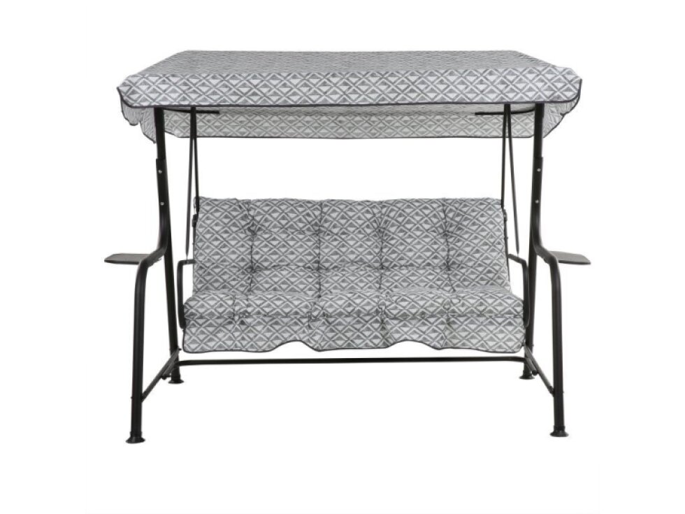 Patio Zahradní houpačka Hawaii Black Edition s bočními stolky H039-06PB
