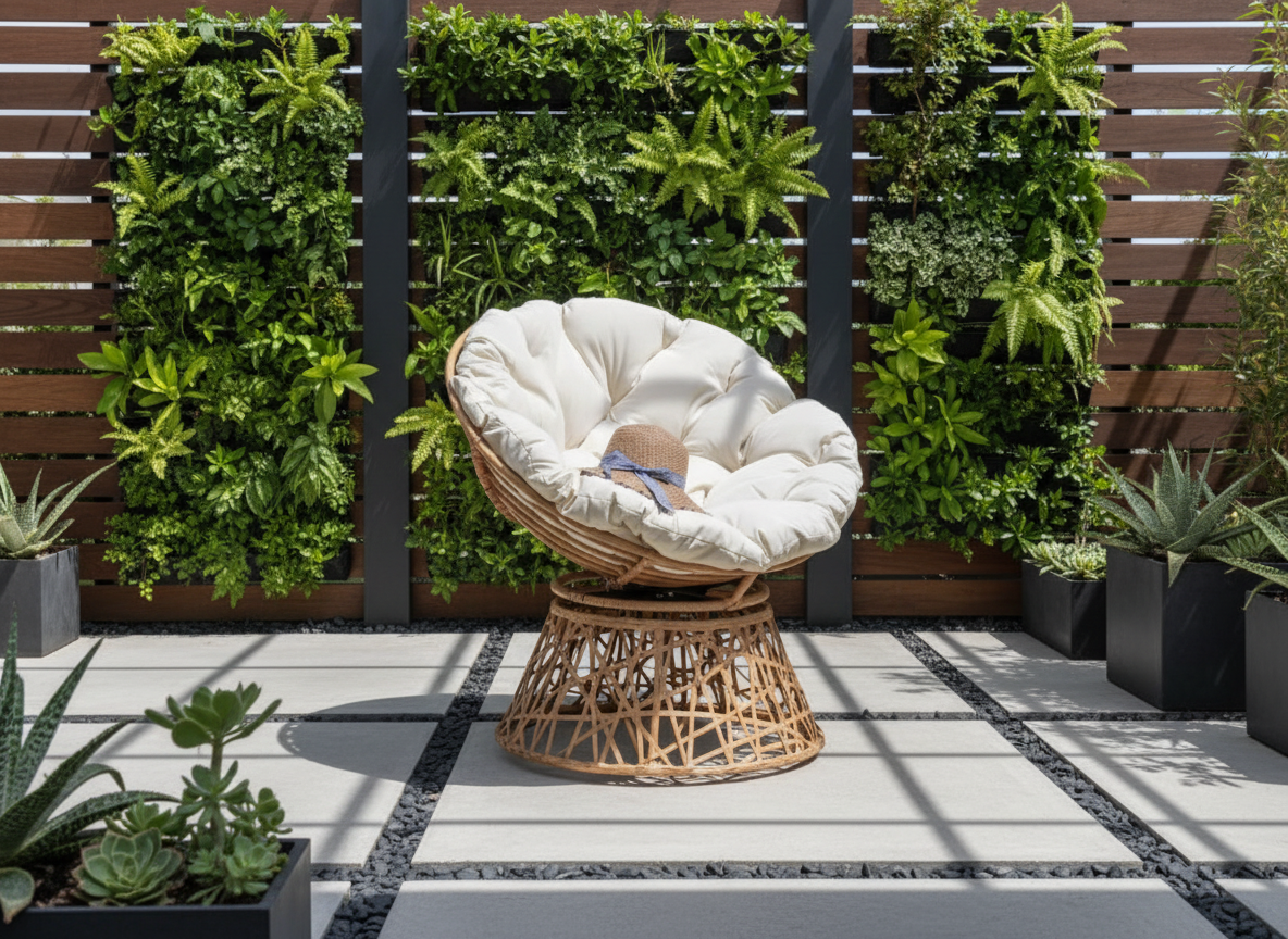 Otočné zahradní křeslo z technorattanu Charles Beige PATIO
