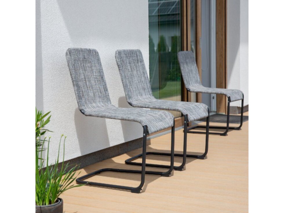 Šedá zahradní židle Lincoln PATIO