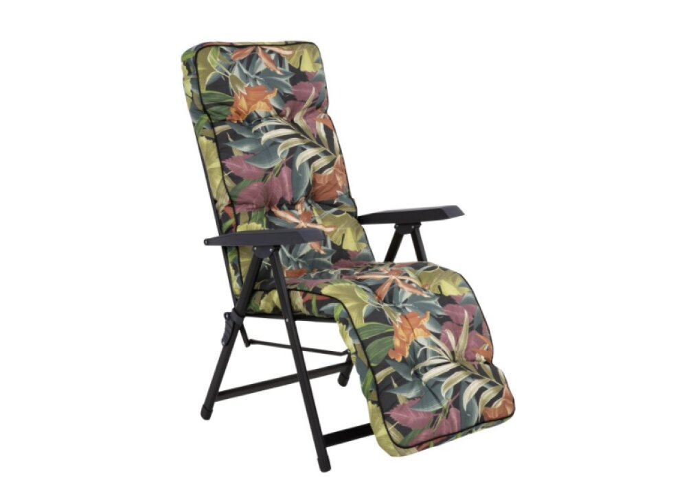Polohovací zahradní křeslo s podnožkou Lena Plus Black Edition G052-23PB PATIO