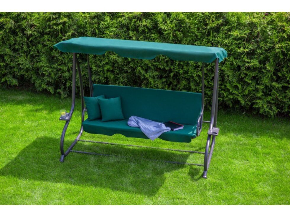 Tomido Zahradní houpačka COMFORT LUX tmavě zelená