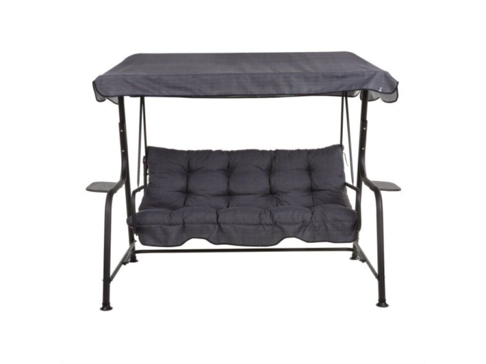 Zahradní houpačka Hawaii Black Edition s bočními stolky H024-07IB PATIO