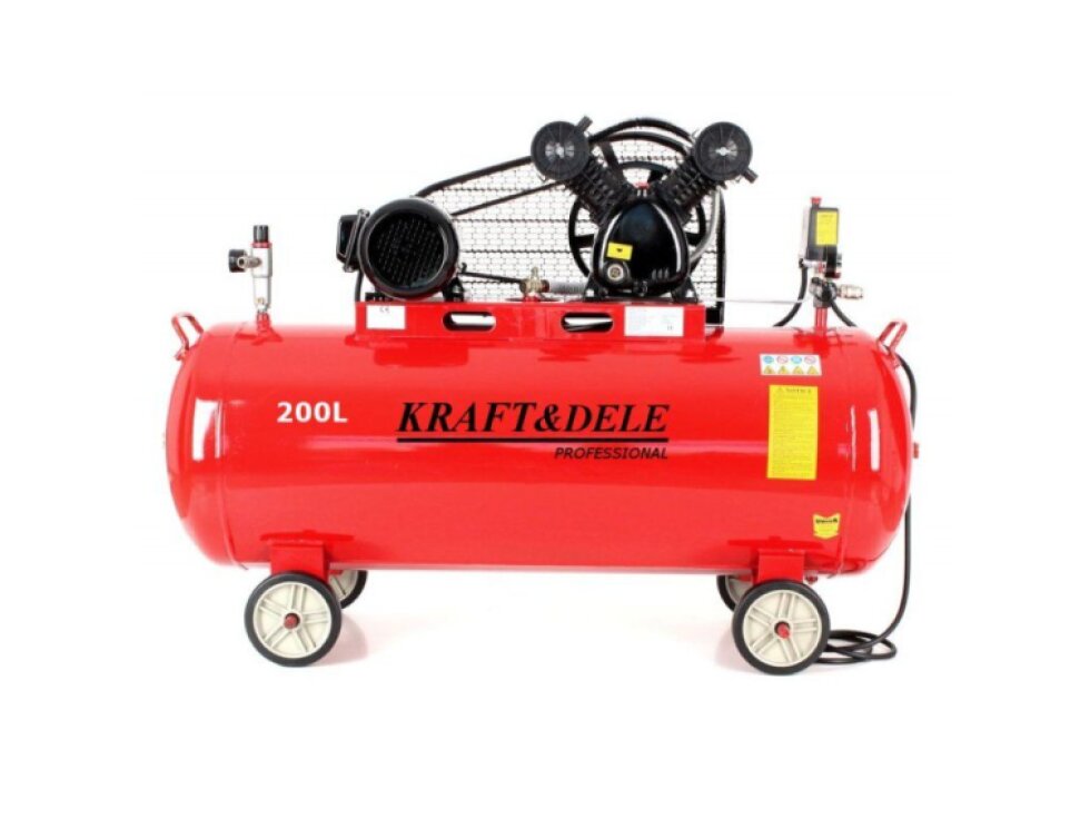Olejový kompresor + separátor 200L 2V 400V 8bar 590l/min KD1473