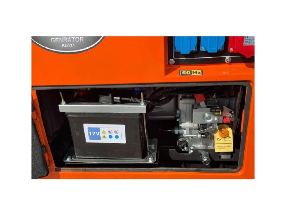 Naftová elektrocentrála AVR DIESEL 7000W 12/230V/380V KD121 + ATS