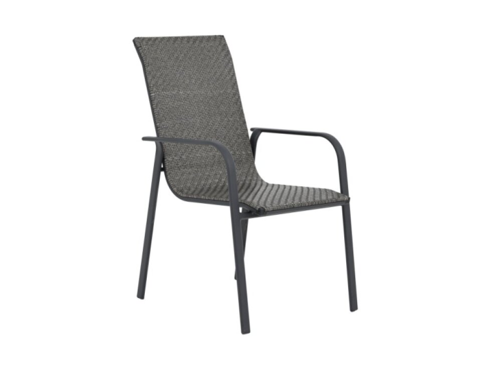 Šedá zahradní židle z technorattanu Columbus PATIO