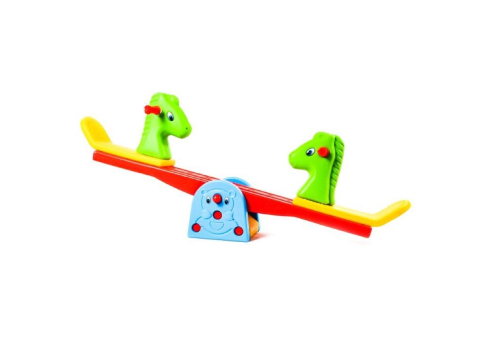 Aga4Kids Dětská houpačka Koník, stabilní, nosnost 25 kg, dvoumístná, plastová