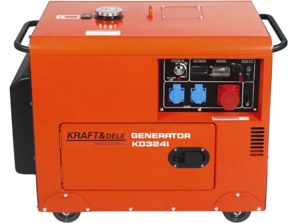 Elektrocentrála dieselová 230V, 400V, 7 kW s ATS KD3241