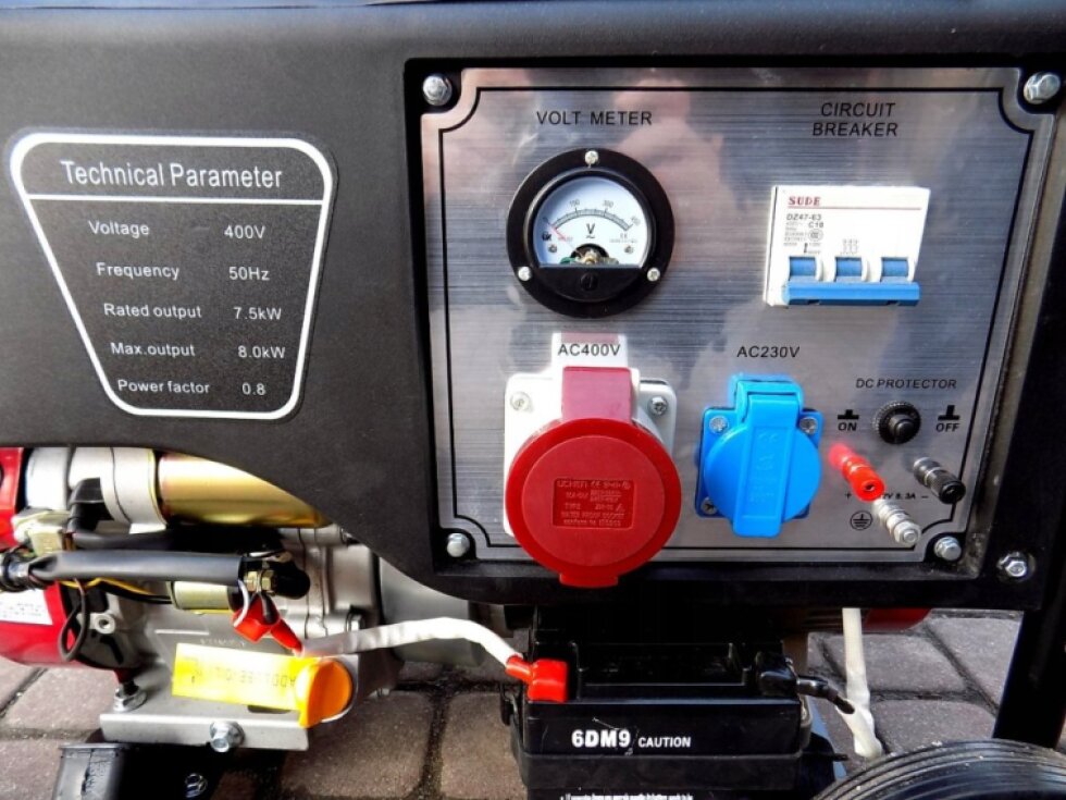 Benzínová elektrocentrála s AVR 8kW 230/400V s el. startem GERMAN