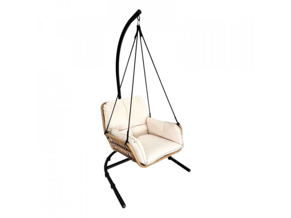 Zahradní houpací závěsné křeslo Venezia béžové