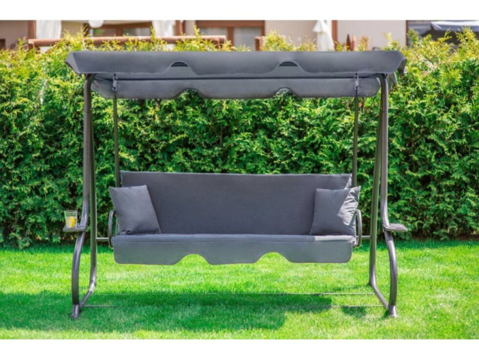Tomido Zahradní houpačka COMFORT LUX šedá